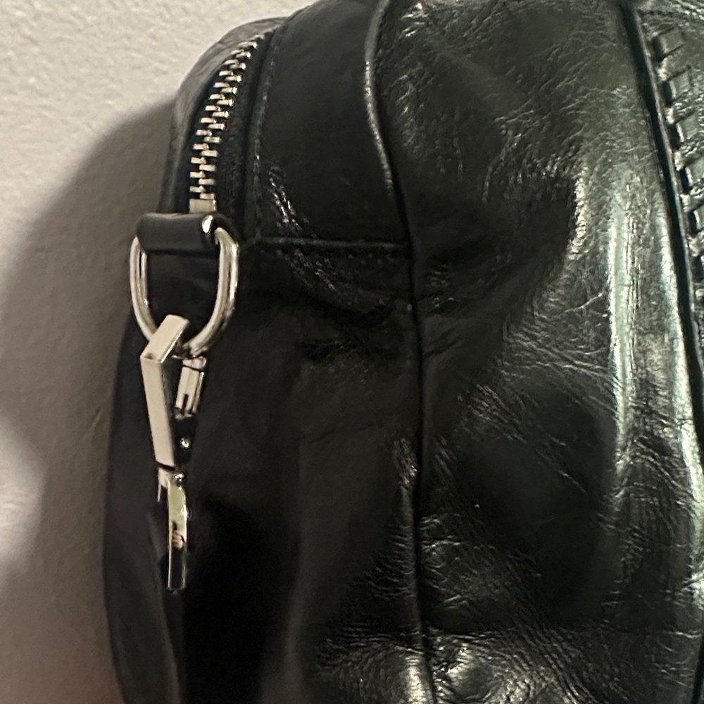 Rebecca Minkoff Vanity Zip Black Leather Satchel - Picture 4 of 16